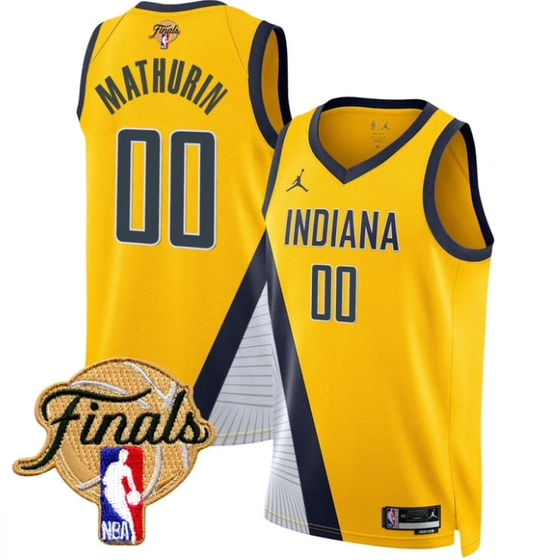 Bennedict Mathurin Jersey #00 Indiana Pacers 2025 Finals Swingman Stitched Statement by My store basketball
