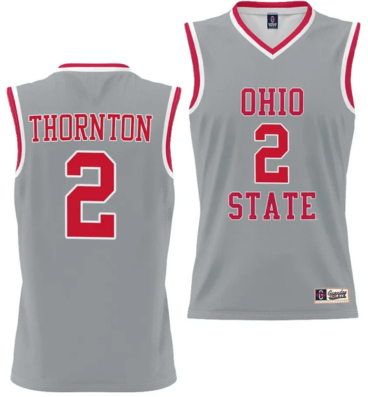 Bruce Thornton Jersey #2 Ohio State Buckeyes College Basketball Lightweight Gray by My store basketball