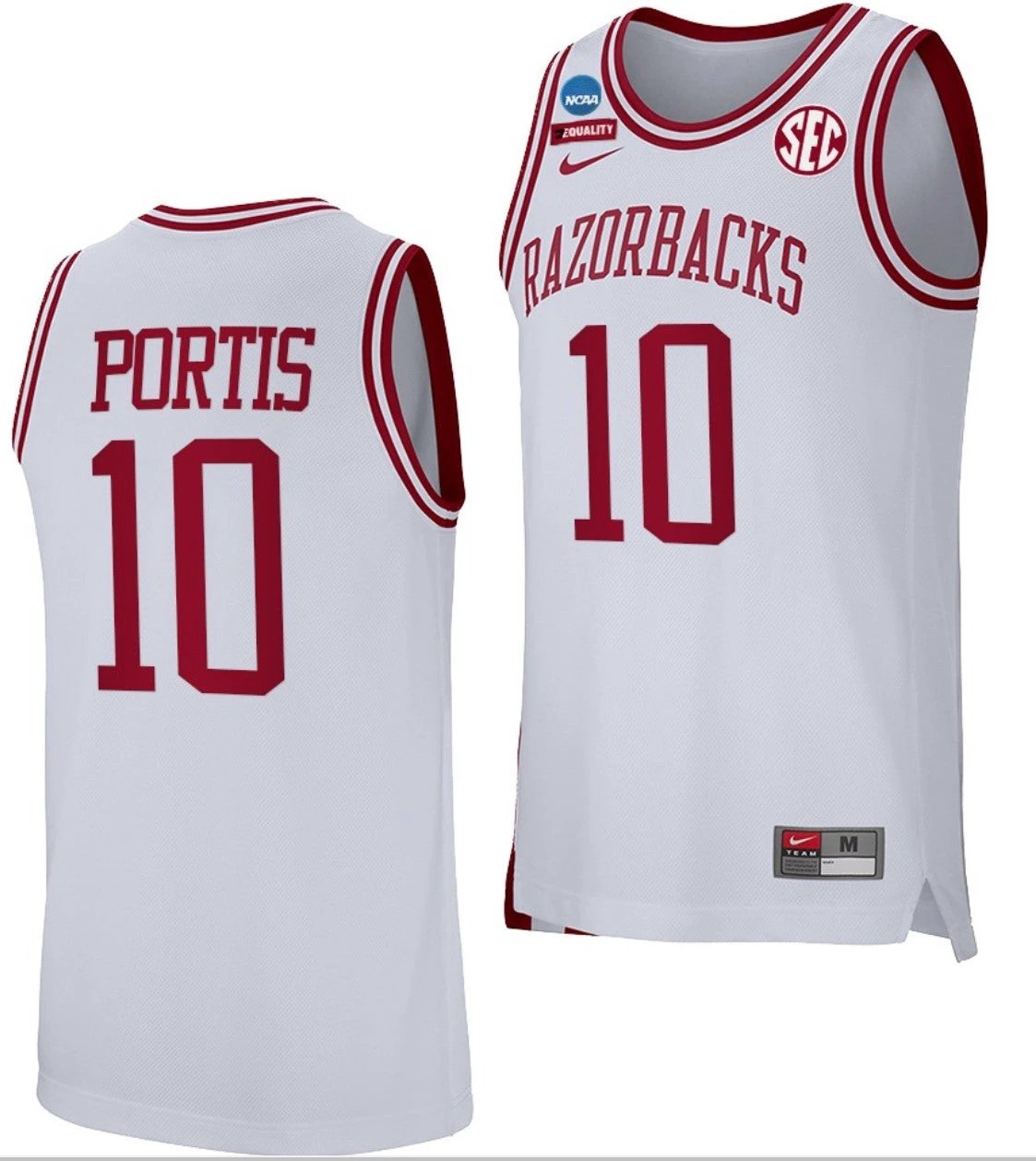 Bobby Portis Jersey Arkansas Razorbacks College Basketball 100 Season #10 by My store basketball