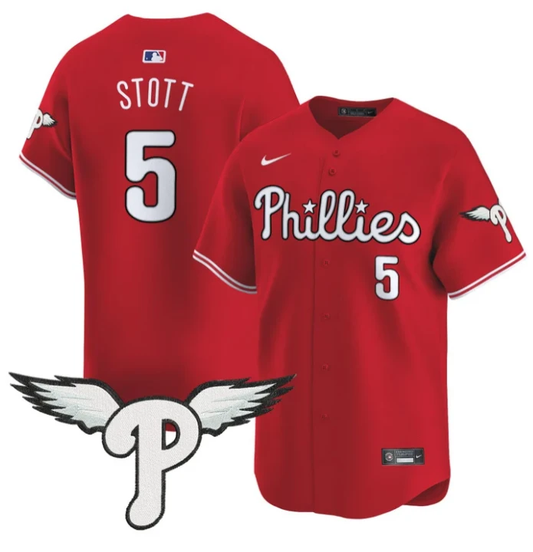 Bryson Stott Jersey #5 Philadelphia Phillies 2025 Vapor Premier Limited Stitched Red by My Store