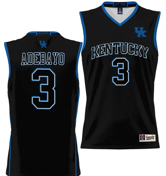 Bam Adebayo Jersey #3 Kentucky Wildcats NIL College Basketball Lightweight Black by My store basketball