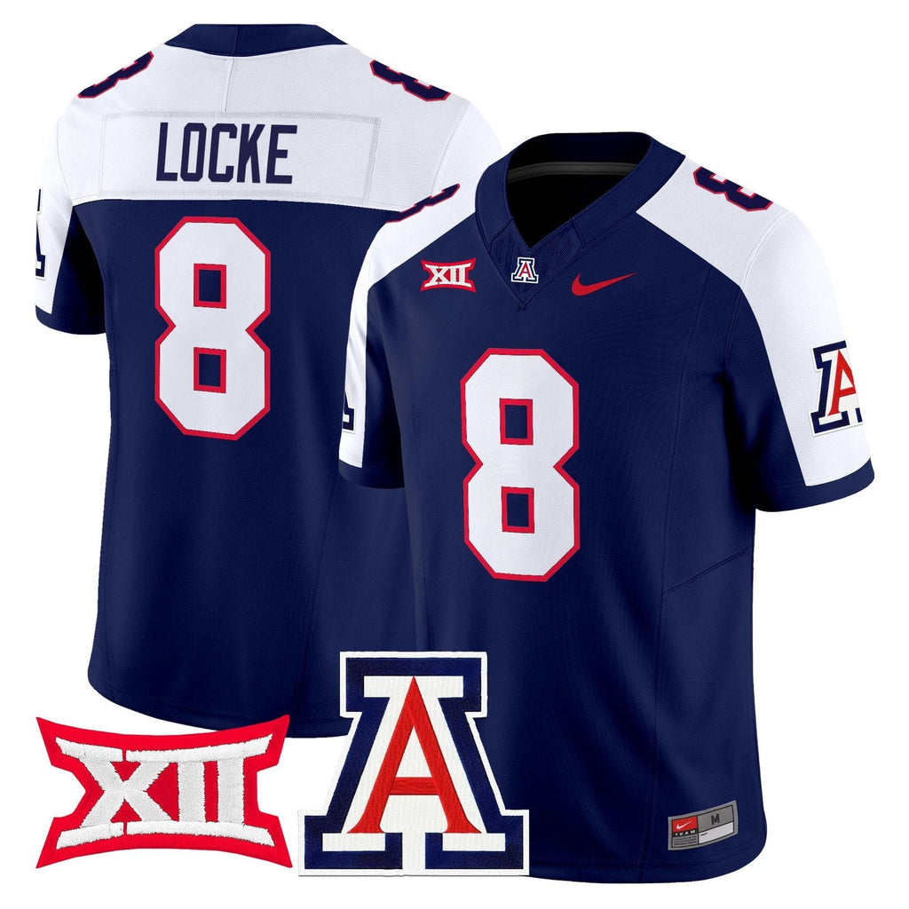 Braedyn Locke Jersey #8 Arizona Wildcats 2025 Limited Stitched Navy Alternate by My Store