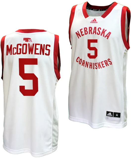 Bryce McGowens Jersey #5 Nebraska Cornhuskers Basketball Home Uniform 2023-24 White by My store basketball