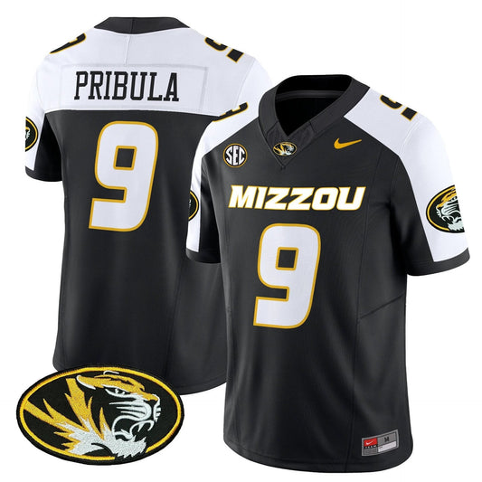 Beau Pribula Jersey #9 Missouri Tigers 2025 Vapor Limited Stitched Black Alter by My Store