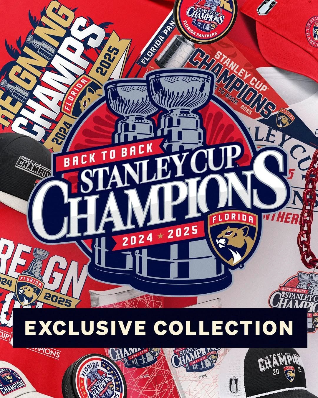Florida Panthers 2025 Stanley Cup B2B Champions Jersey N1 - All Stitched by Florida Panthers