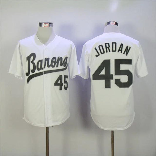 Birmingham Barons #45 Michael Jordan Movie Baseball Jersey White by My Store