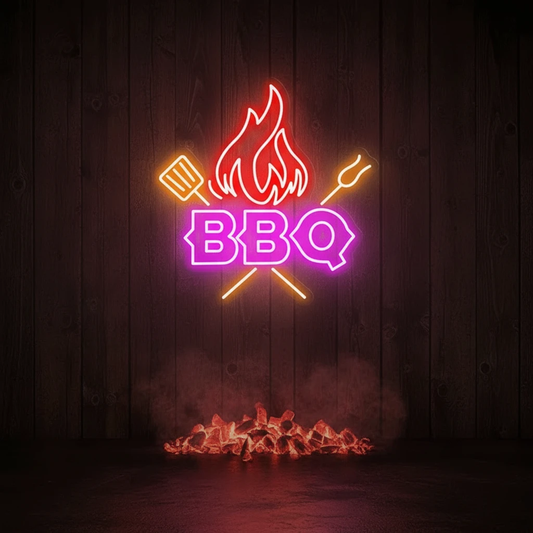 BBQ Neon Signs Led Neon Sign Party Decor Neon Sign by Neonchics