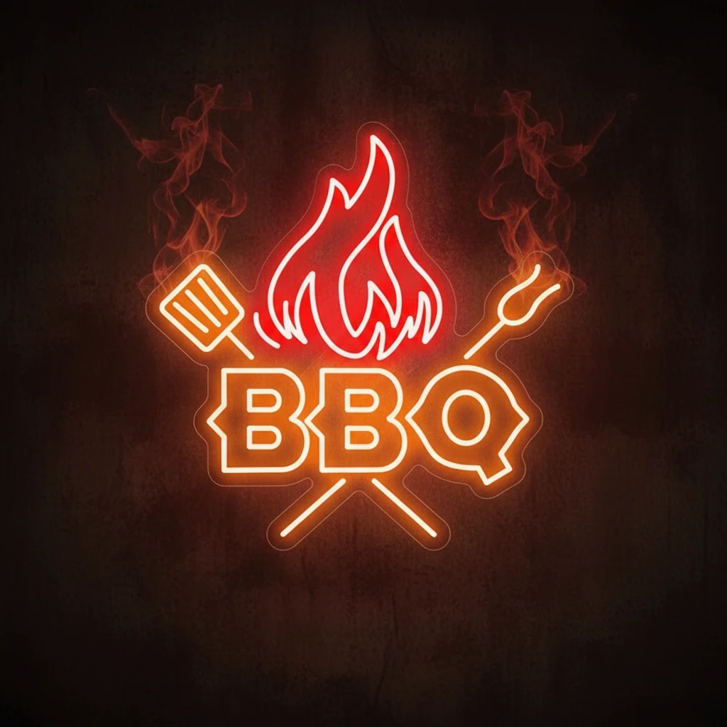 BBQ Neon Signs Led Neon Sign Party Decor Neon Sign by Neonchics