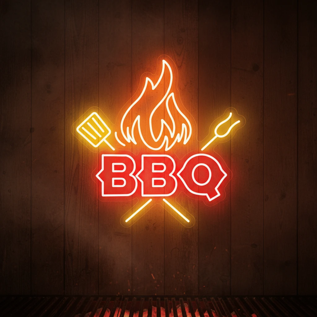 BBQ Neon Signs Led Neon Sign Party Decor Neon Sign by Neonchics