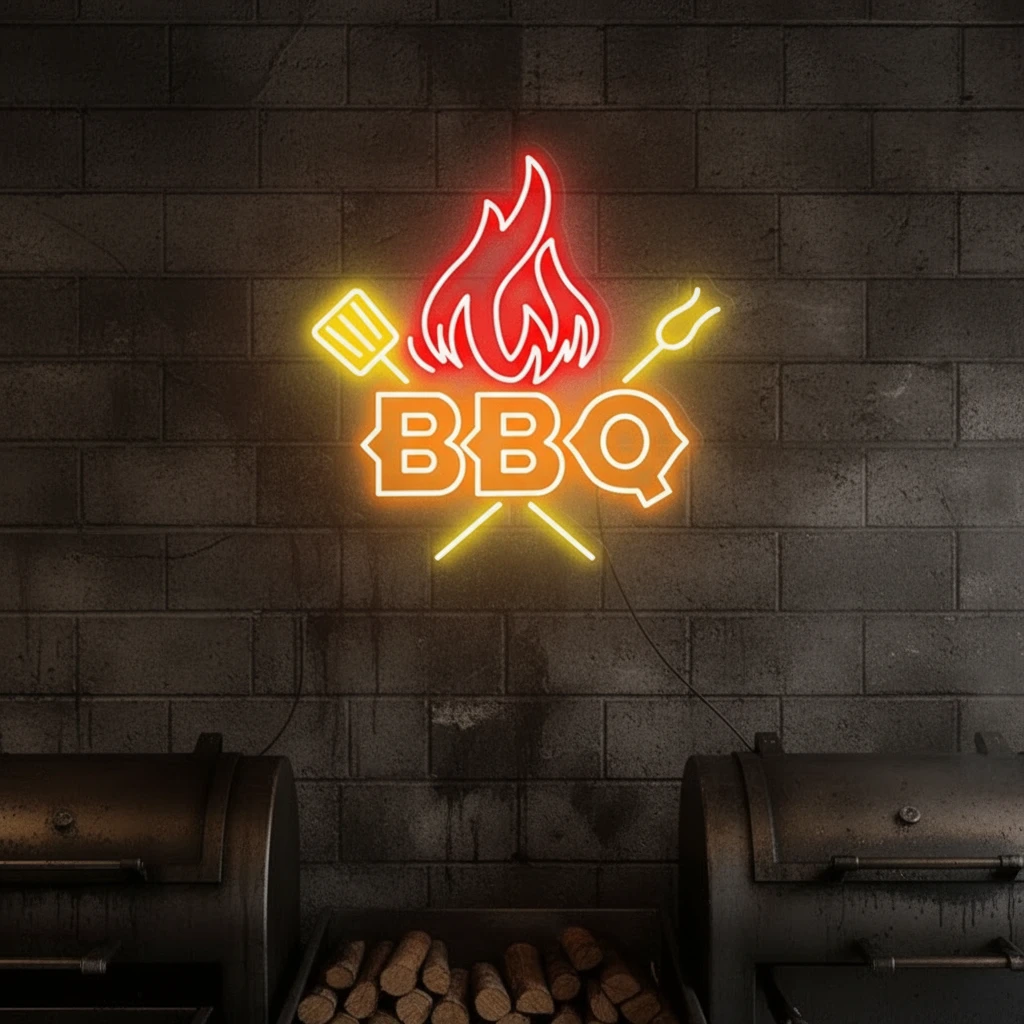 BBQ Neon Signs Led Neon Sign Party Decor Neon Sign by Neonchics