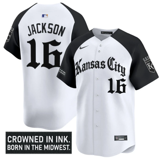 Bo Jackson Jersey #16 Kansas City Royals Gothic Crown Edition Vapor Stitched Alternate by My Store