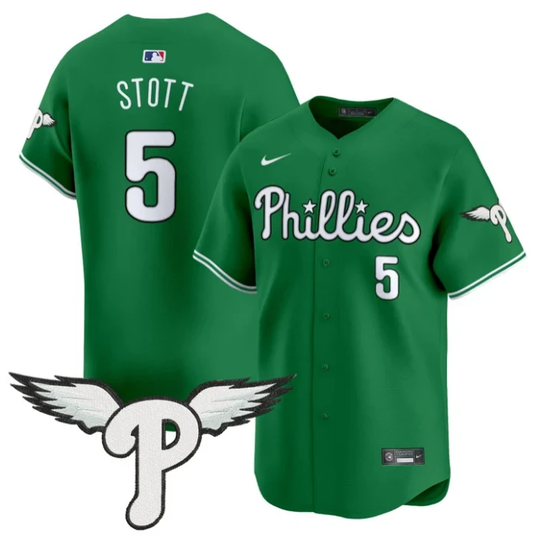 Bryson Stott Jersey #5 Philadelphia Phillies 2025 Vapor Premier Limited Stitched Kelly Green by My Store