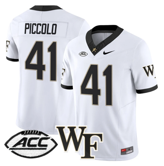 Brian Piccolo Jersey #41 Wake Forest Demon Deacons 2024 Stitched White by My Store