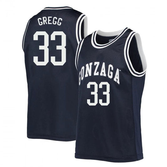 Ben Gregg Jersey Gonzaga Bulldogs College Basketball Navy #33 by My store basketball