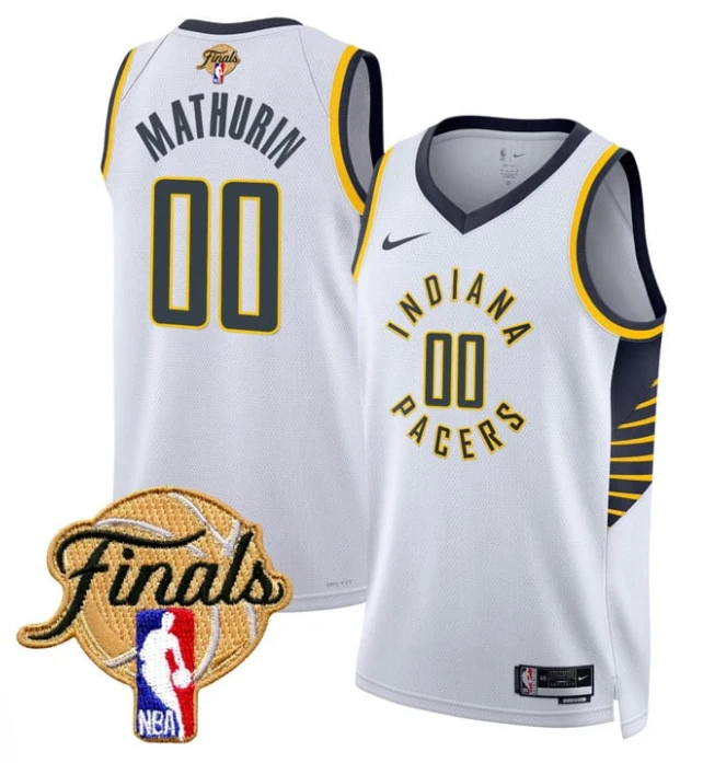 Bennedict Mathurin Jersey #00 Indiana Pacers 2025 Finals Swingman Stitched Association by My store basketball