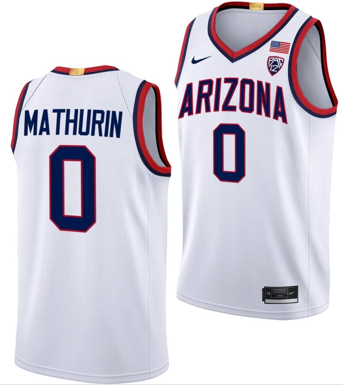 Bennedict Mathurin Jersey Arizona Wildcats College Basketball Limited #0 by My store basketball