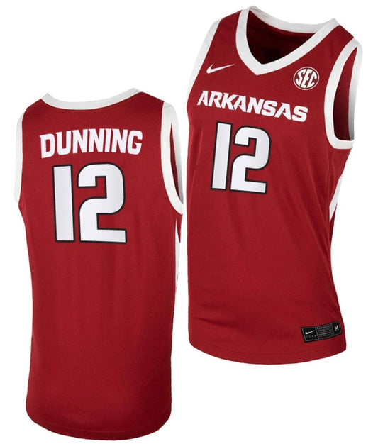 Barry Dunning Jersey Arkansas Razorbacks College Basketball #12 by My store basketball