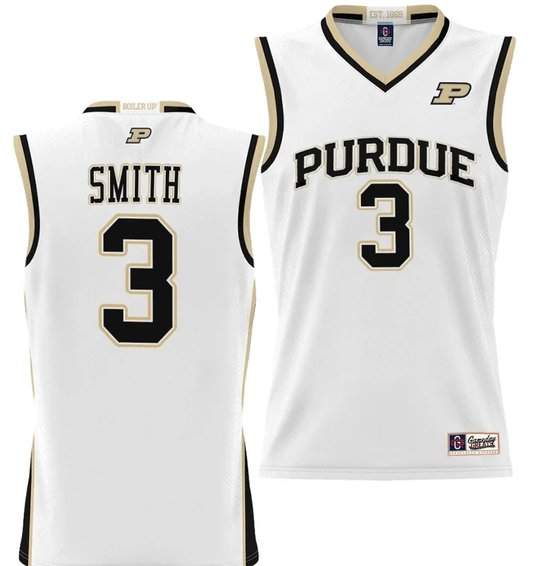 Braden Smith Jersey #3 Purdue Boilermakers NIL College Basketball Lightweight White by My store basketball