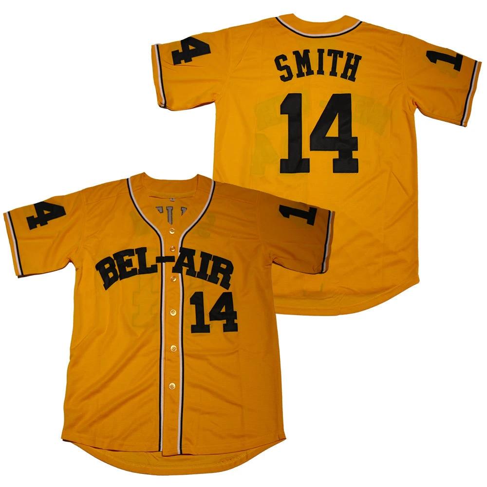 Bel-Air #14 Will Smith The Fresh Prince Movie Baseball Jersey by My Store
