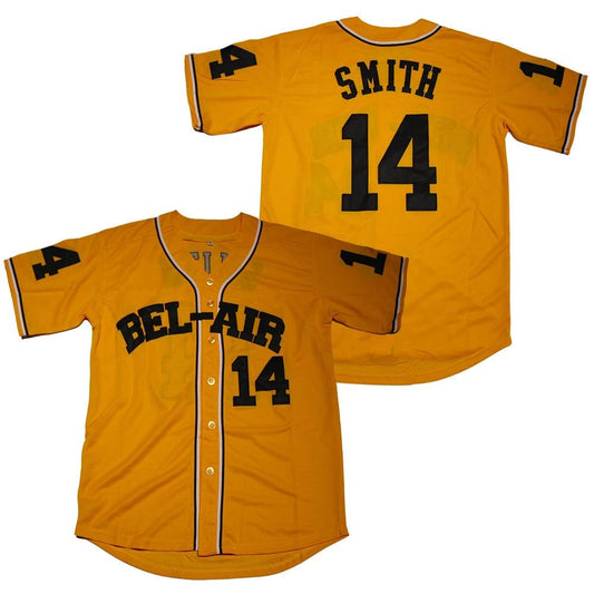 Bel-Air #14 Will Smith The Fresh Prince Movie Baseball Jersey by My Store