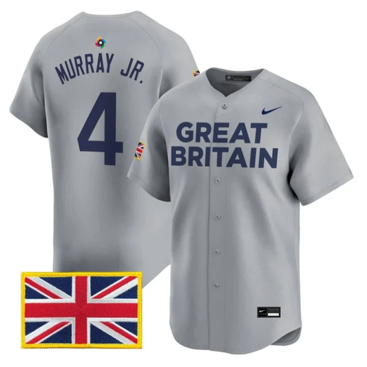 BJ Murray Jr Jersey #4 Team Great Britain 2026 World Baseball Stitched by My Store