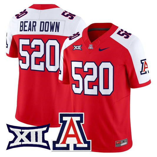 Bear Down Jersey #520 Arizona Wildcats 2025 Limited Stitched Red Alternate by My Store