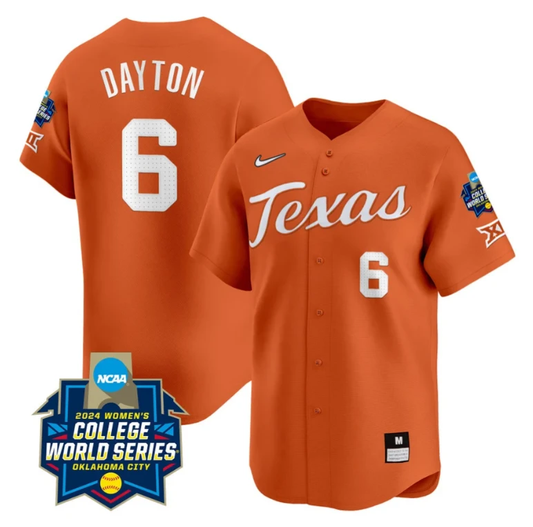 Bella Dayton Jersey #6 Texas AM Aggies 2024 College World Series Patch Vapor Premier Limited NCAA Baseball Stitched Orange by My Store