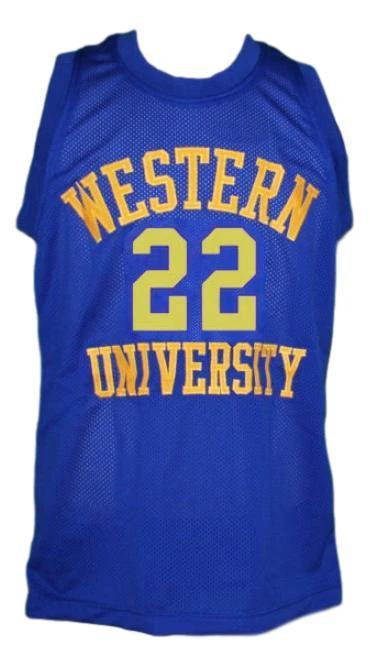 Butch Mcrae Jersey #22 Western University Basketball Blue Chips Movie Blue by My store basketball