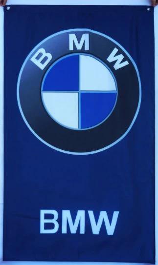 BMW Flag Blue Vertical 3X5 Ft Polyester Banner USA 90x150cm by flagsjustdoit