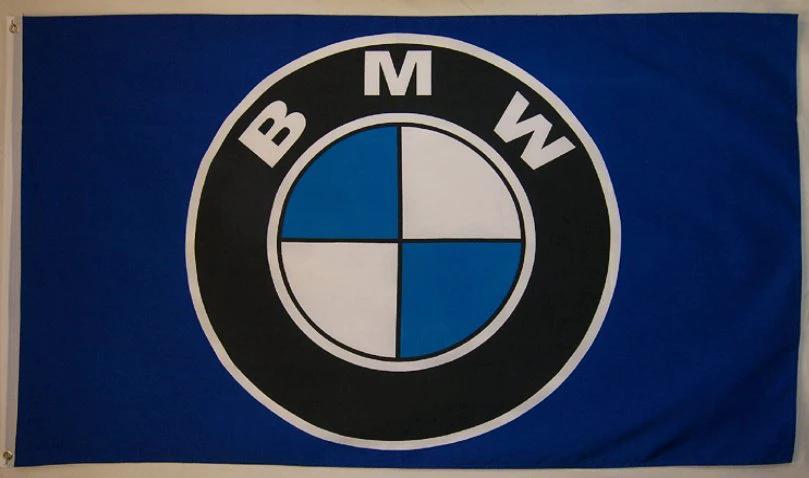 BMW Logo Flag 3X5 Ft Polyester Banner USA 90x150cm by flagsjustdoit