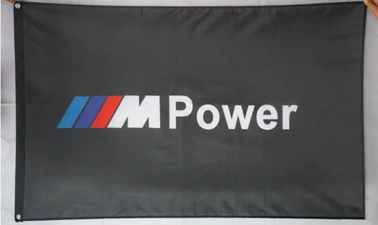 BMW M Power Flag 3X5 Ft Polyester USA 90x150cm by flagsjustdoit