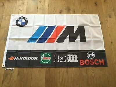 BMW Motorsport Black White Flag 3X5 Ft Polyester Banner USA 90x150cm by flagsjustdoit