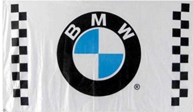 BMW Motorsport Flag White 3X5 Ft Polyester Banner USA 90x150cm by flagsjustdoit