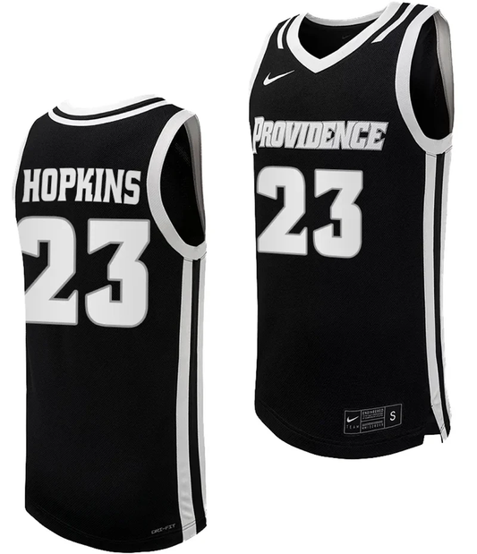Bryce Hopkins Jersey #23 Providence Friars Replica College Basketball Black Uniform by My store basketball