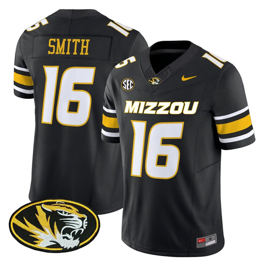 Brad Smith Jersey #16 Missouri Tigers 2025 Vapor Limited Stitched Black by My Store