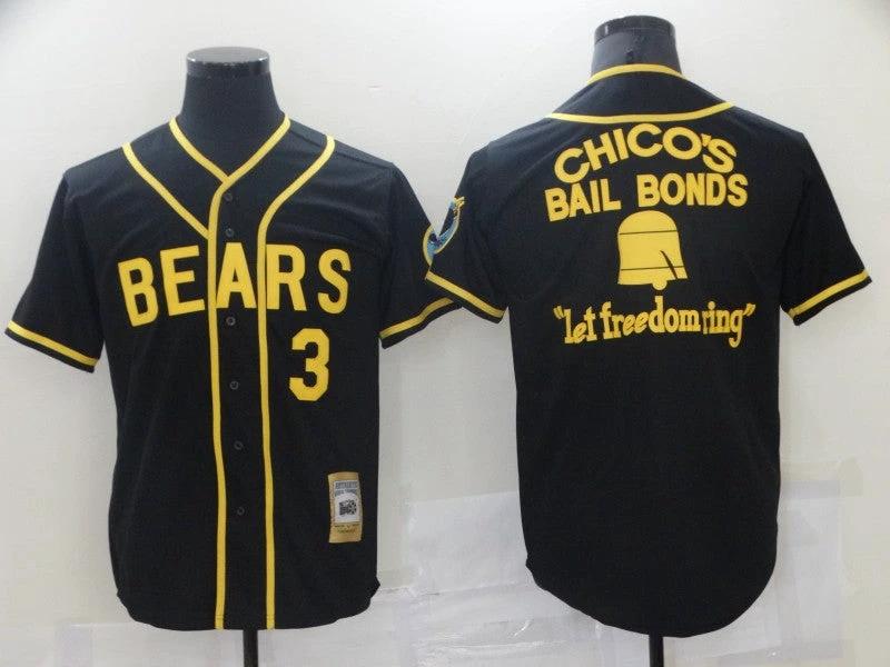 Bad News Bears Jersey Movie 1976 Chico's Bail Bonds 3 Kelly Leak Movie Baseball Jersey by My Store