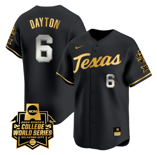 Bella Dayton Jersey #6 Texas AM Aggies 2024 College World Series Patch Vapor Premier Limited NCAA Baseball Stitched Black Gold by My Store