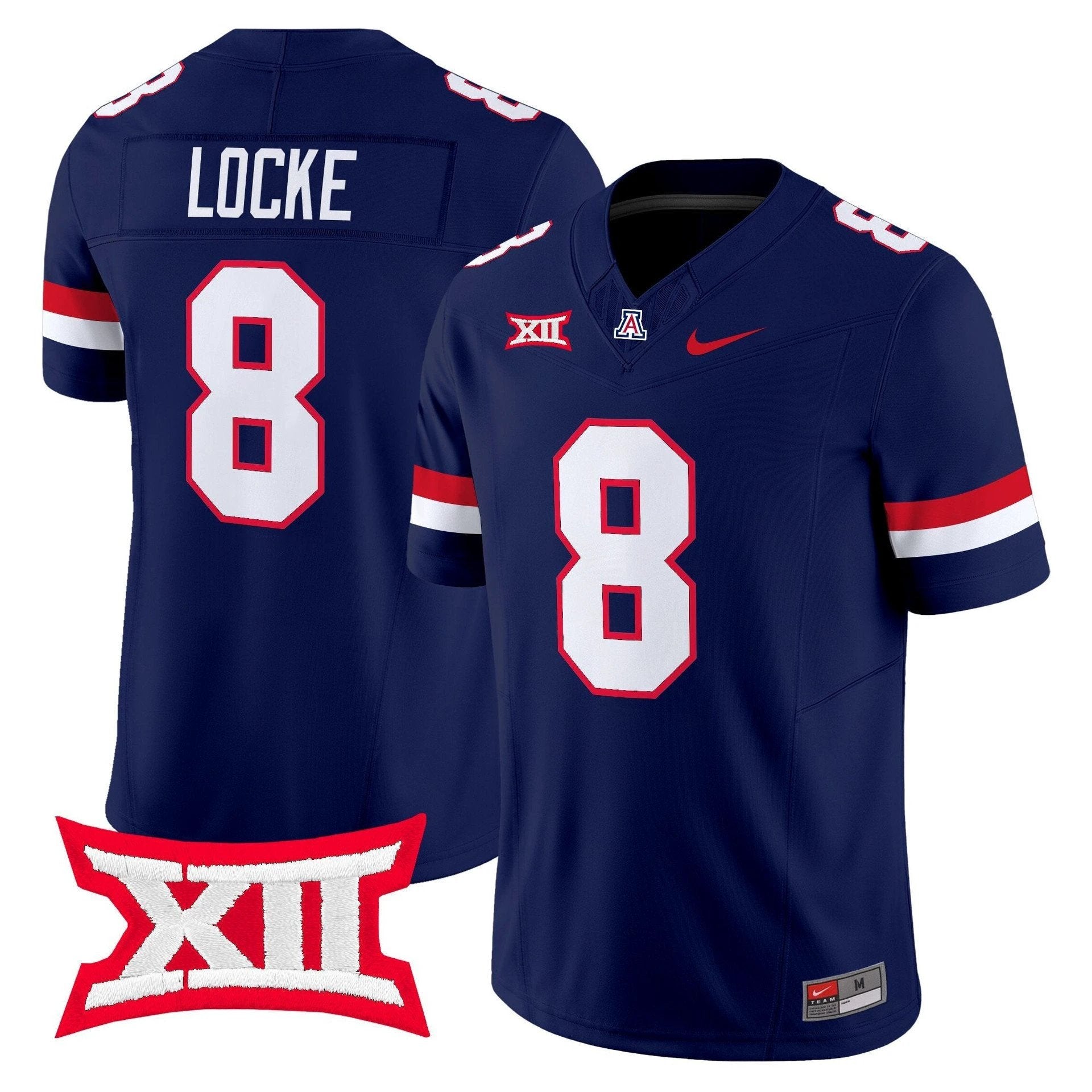 Braedyn Locke Jersey #8 Arizona Wildcats 2025 Vapor Limited Stitched Navy by My Store
