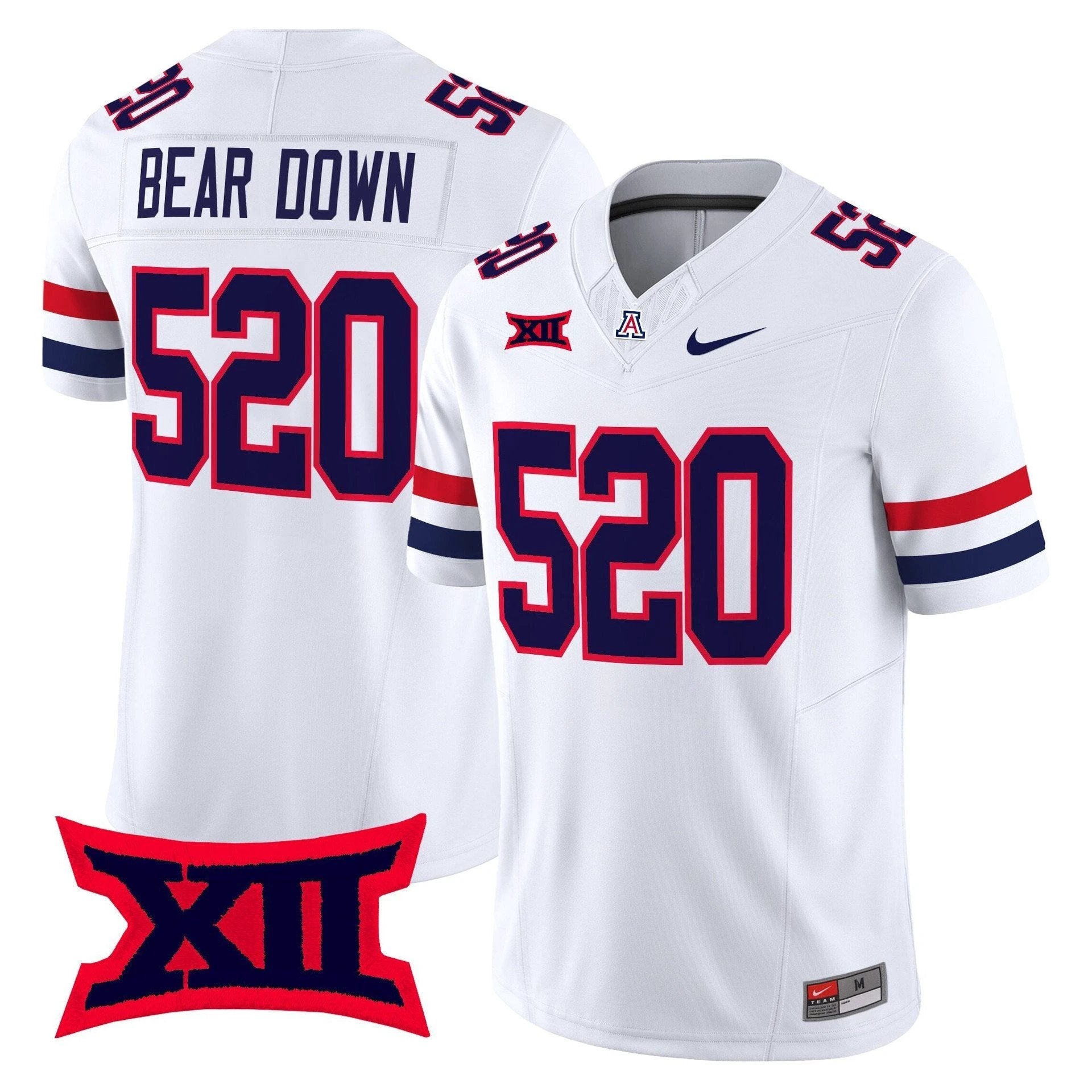 Bear Down Jersey #520 Arizona Wildcats 2025 Vapor Limited Stitched White by My Store