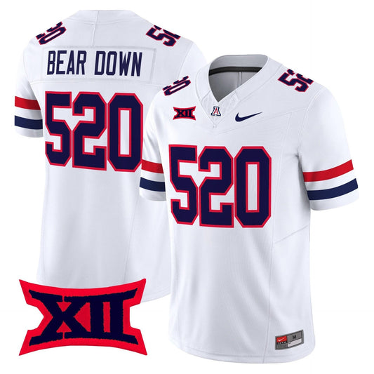 Bear Down Jersey #520 Arizona Wildcats 2025 Vapor Limited Stitched White by My Store