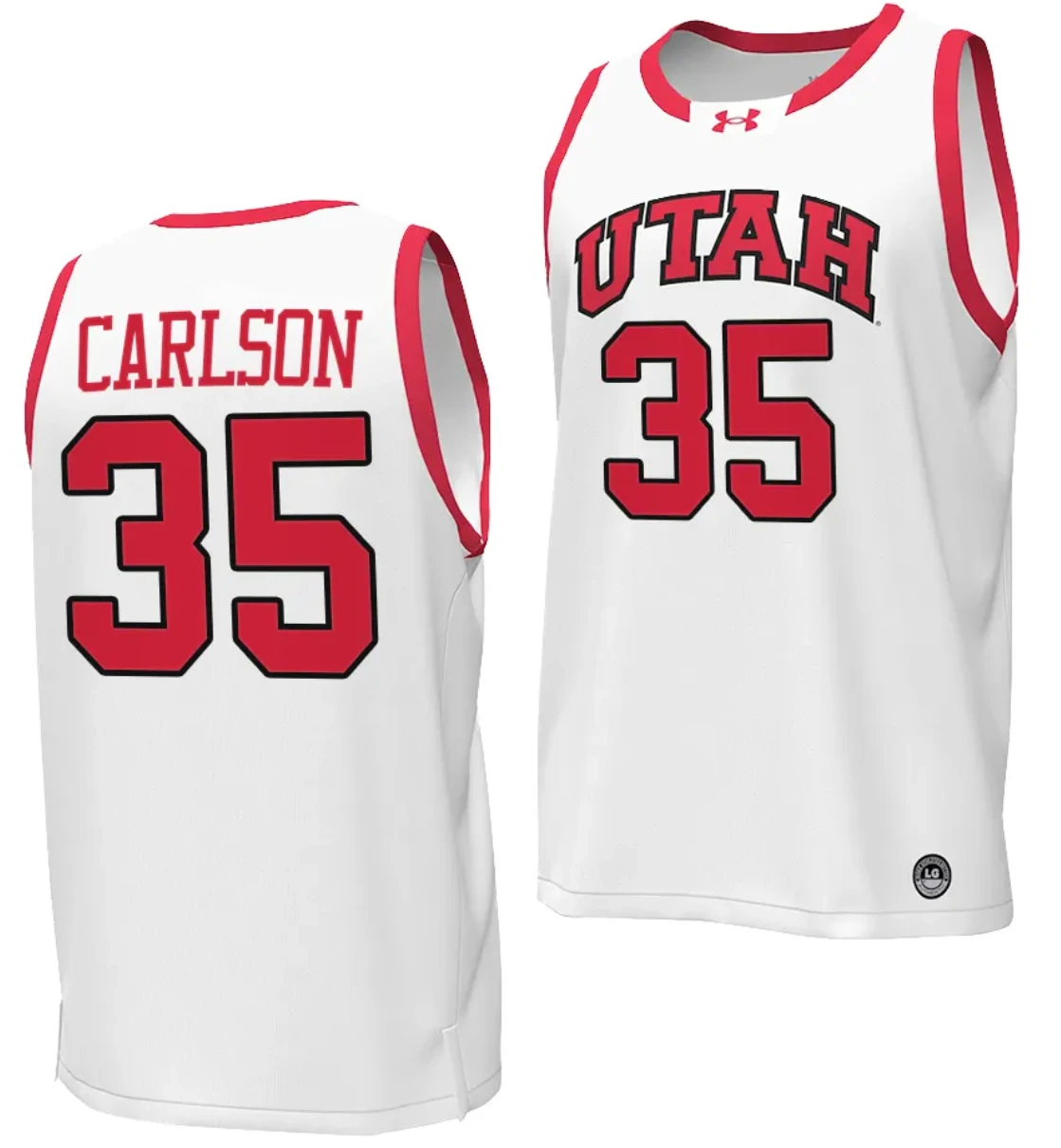 Branden Carlson Jersey #35 Utah Utes College Basketball 2023-24 Replica White by My store basketball