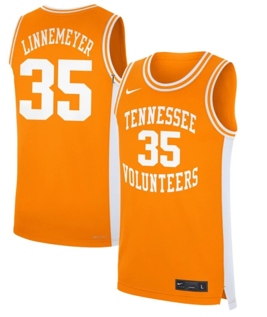 Ben Linnemeyer Jersey #35 Tennessee Volunteers Basketball NIL Orange by My store basketball