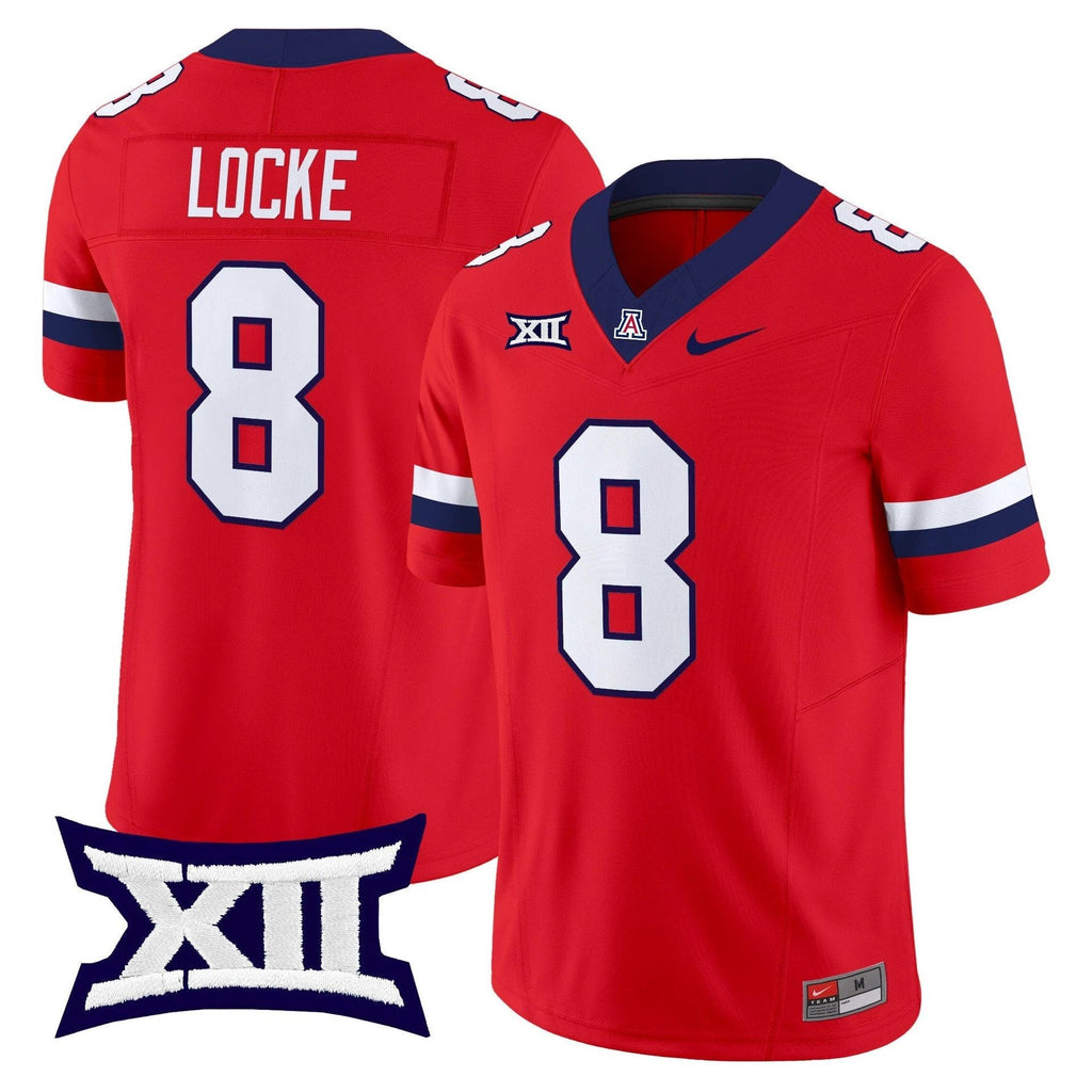 Braedyn Locke Jersey #8 Arizona Wildcats 2025 Vapor Limited Stitched Red by My Store