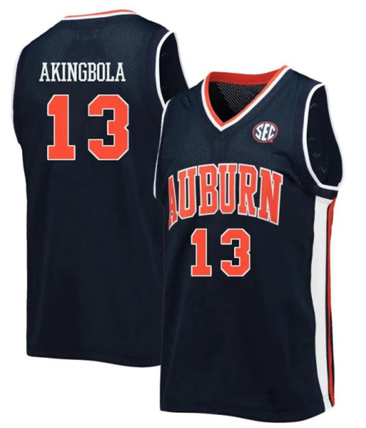 Babatunde Akingbola Jersey Auburn Tigers College Basketball #13 by My store basketball