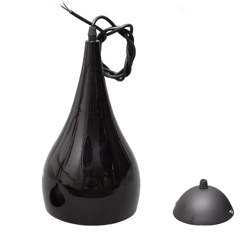 Nordic Iron Wood Aluminum Pumpkin Water Drop 1-Light Pendant Light for Dining Room by BowLift