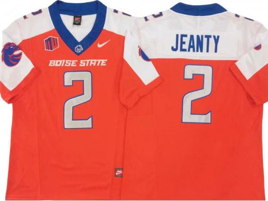 Boise State Broncos #2 Ashton Jeanty Orange, White Vapor F.U.S.E. Limited Jersey by My Store