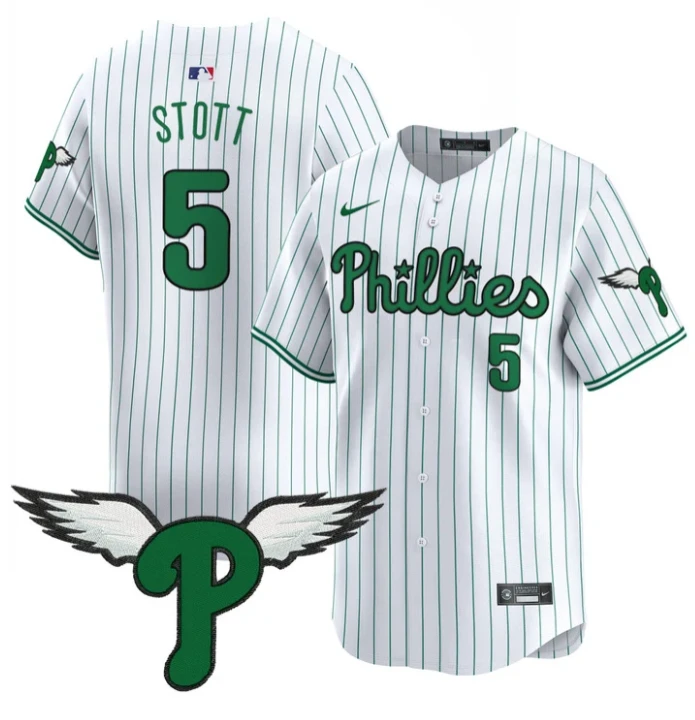 Bryson Stott Jersey #5 Philadelphia Phillies 2025 Vapor Premier Limited Stitched Pinstripe by My Store