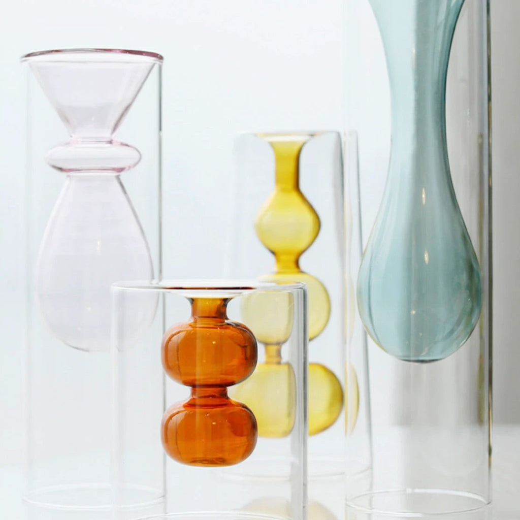 Bubbly Glass Vases by Bowlift