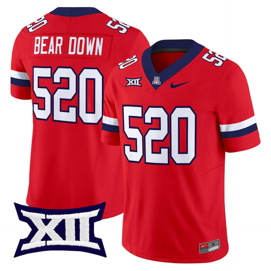 Bear Down Jersey #520 Arizona Wildcats 2025 Vapor Limited Stitched Red by My Store