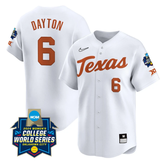 Bella Dayton Jersey #6 Texas AM Aggies 2024 College World Series Patch Vapor Premier Limited NCAA Baseball Stitched White by My Store